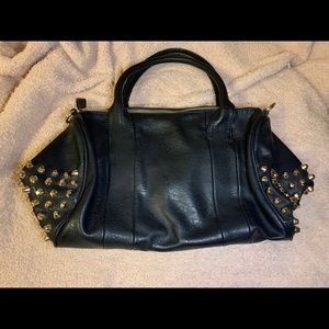 Nordstrom brand Gold Studded Satchel